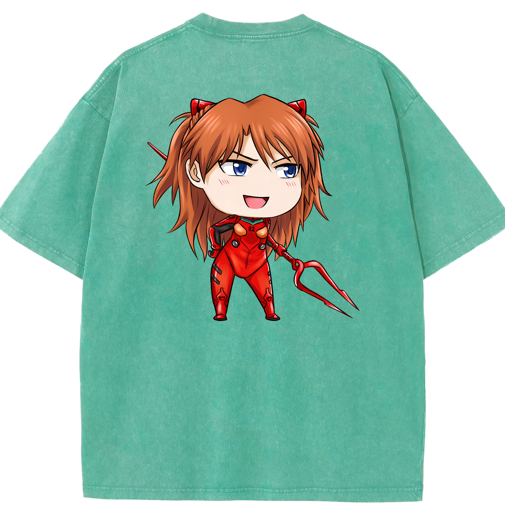 （画像用） EVA 新世紀エヴァンゲリオン 綿100% ヴィンテージ風 半袖Tシャツ（背面プリント）